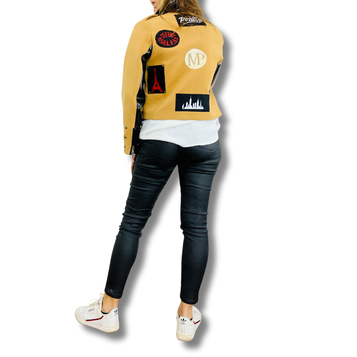 CHAQUETA BIKER MP PAÑO