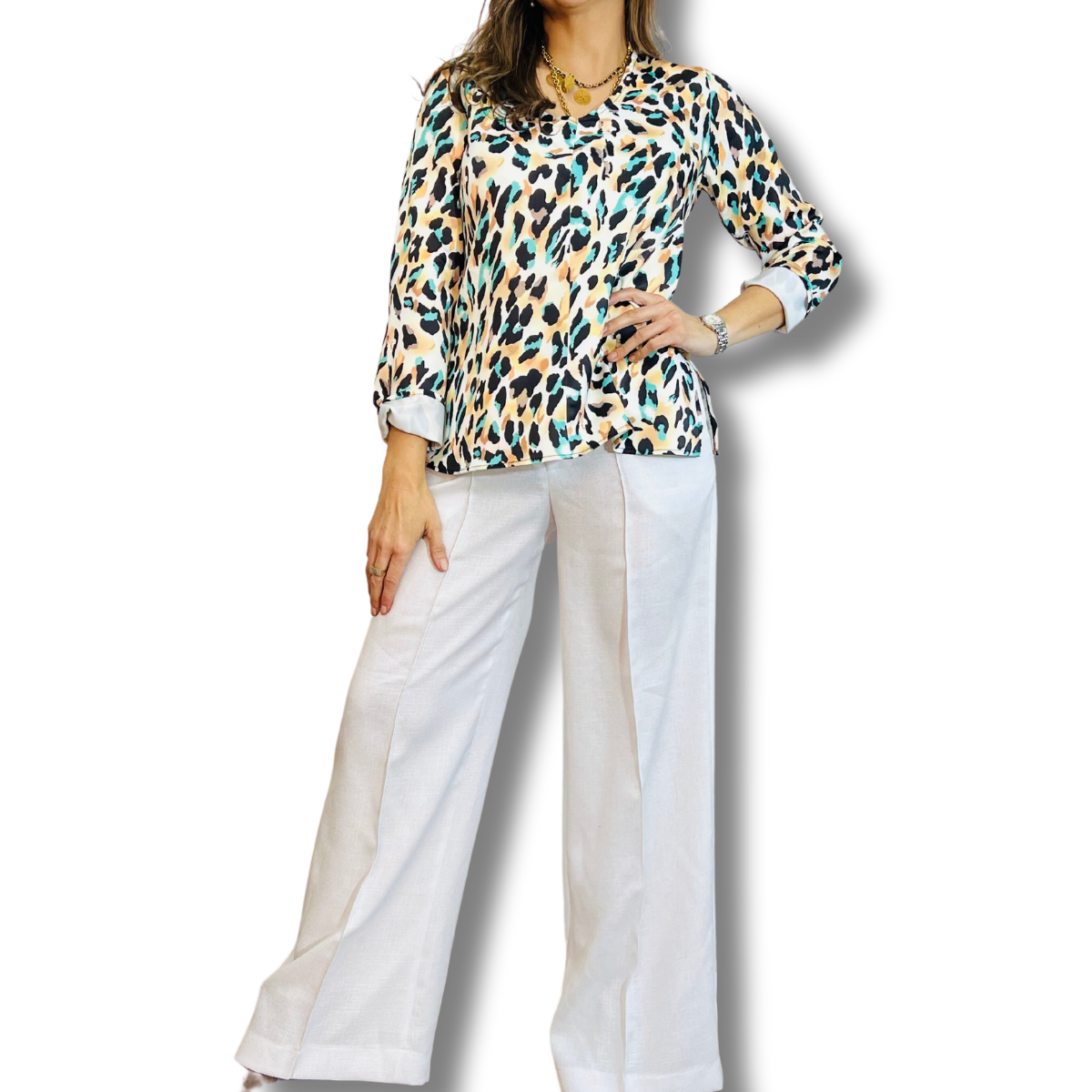 BLUSA MP ANIMAL PRINT