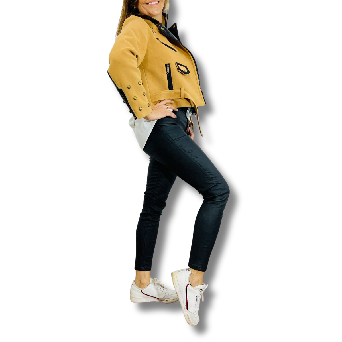 CHAQUETA BIKER MP PAÑO