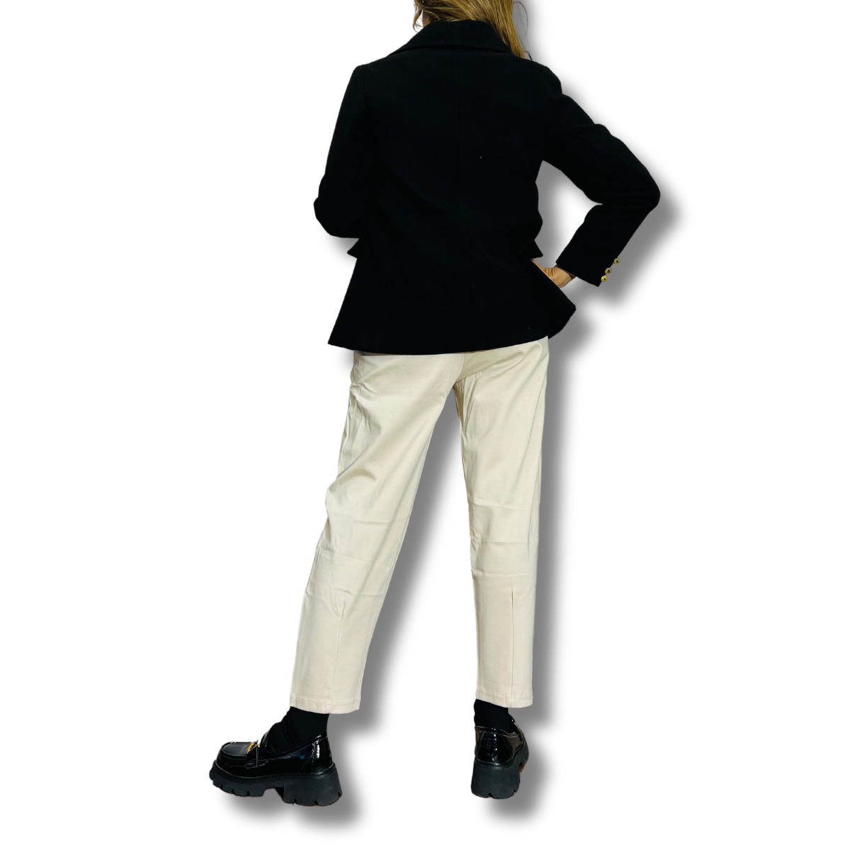 BLAZER MP CASIMIR NEGRO CON BOTONES DORADOS