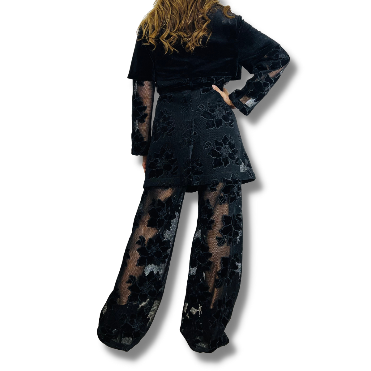 CHAQUETA TRANSPARENTE TERCIOPELO MP
