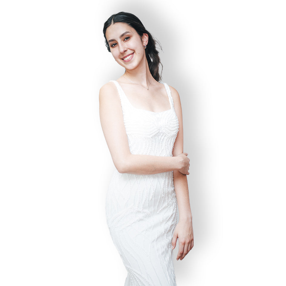 VESTIDO DE NOVIA ESCOTE CUADRADO MICHELLE PIFFAUT