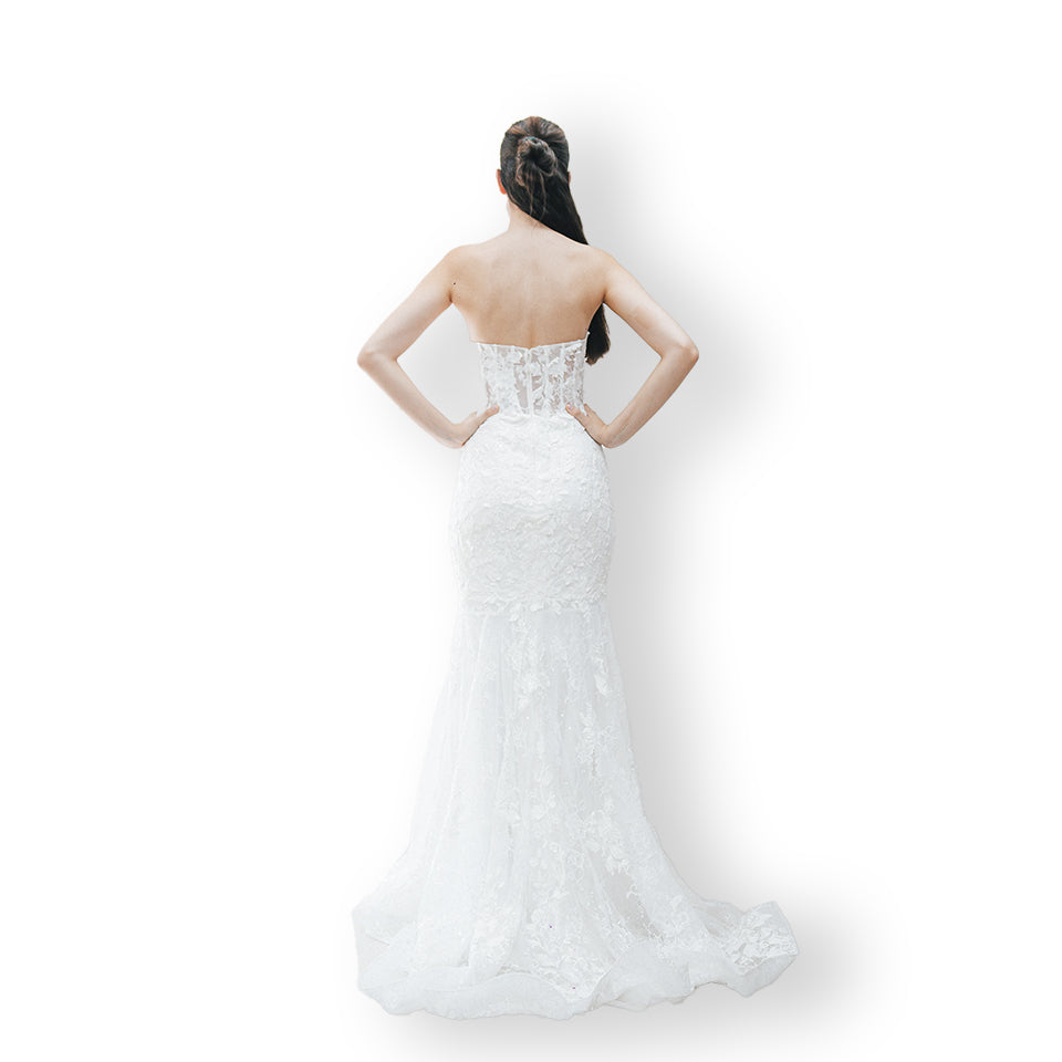 VESTIDO DE NOVIA ESCOTE STRAPLESS MICHELLE PIFFAUT