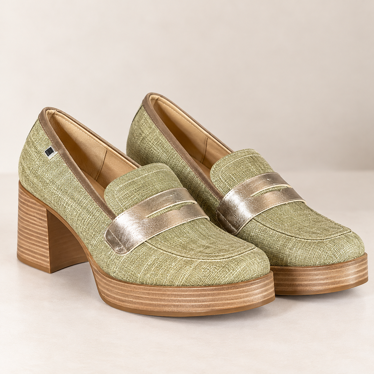 Zapato Dorking Cristel Beige Oro