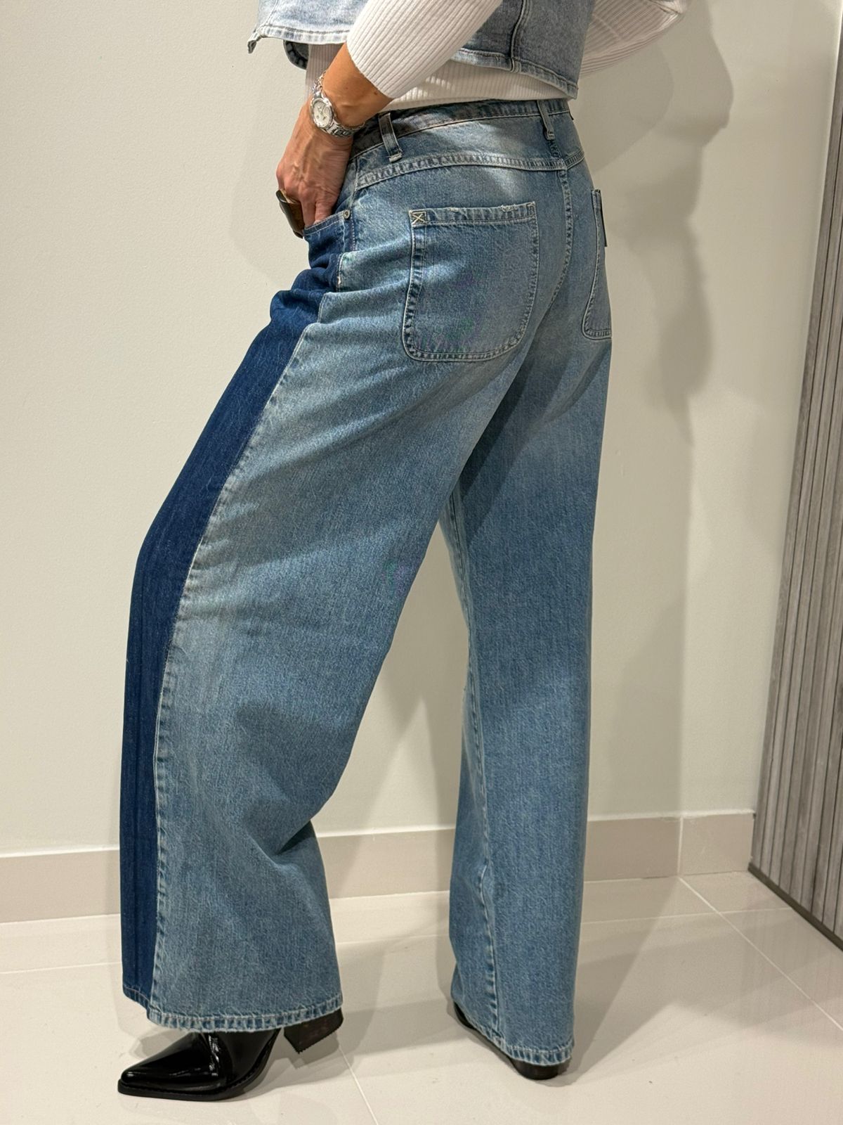 Jeans Please Dima Bicolor Denim