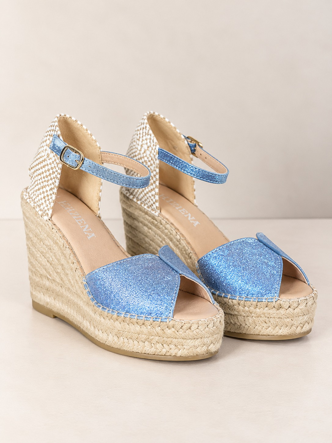 Alpargata Macarena Alba Denim Metalizada