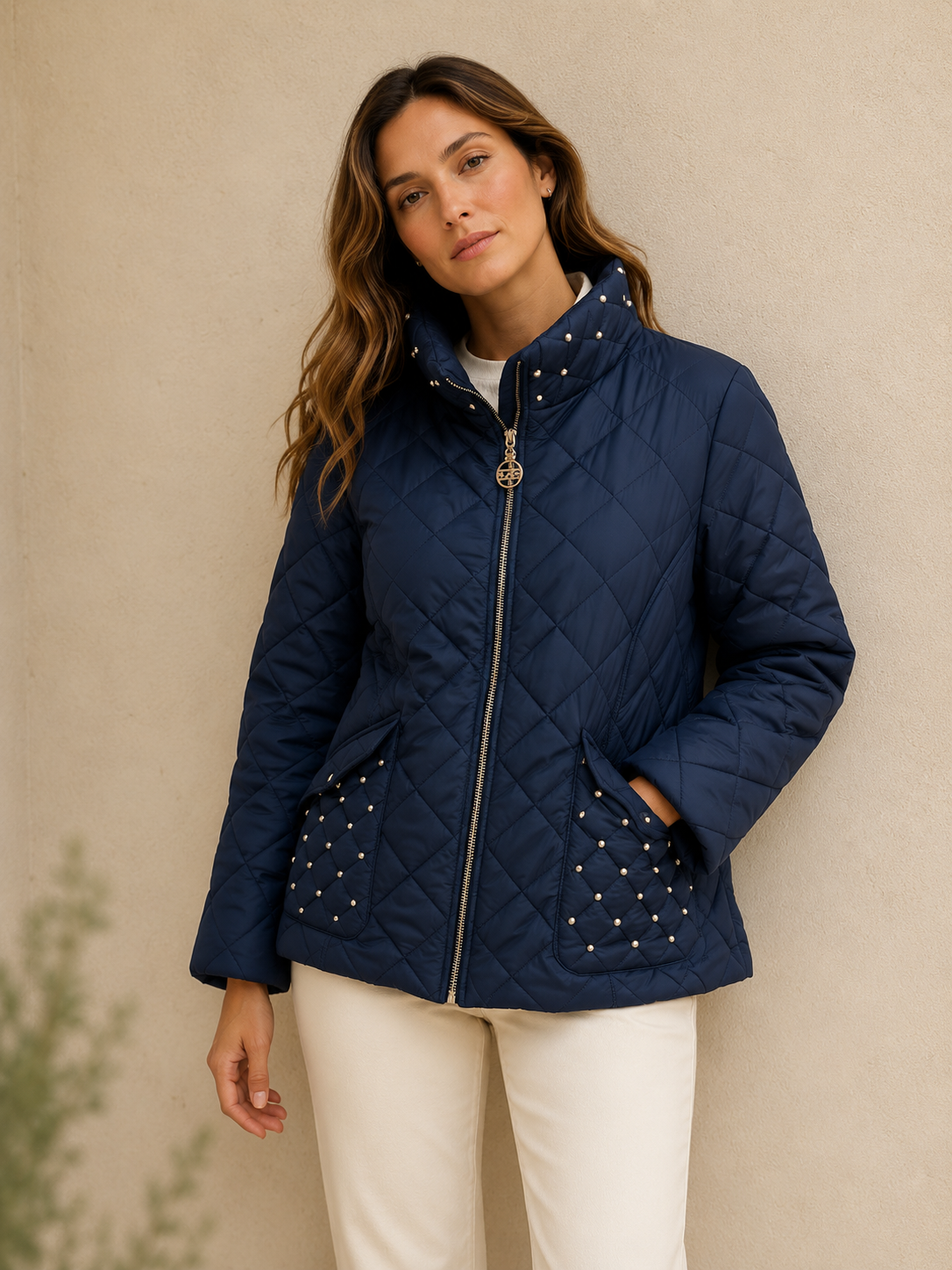 Parka Premium Acolchada Azul Marino
