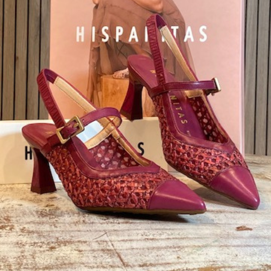 Zapato Destalonado Giorgia de Rafia y Piel - Hispanitas | Michelle Piffaut