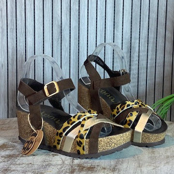 Sandalias Yokono Bari Serraje Leopardo — Micchelle Piffaut