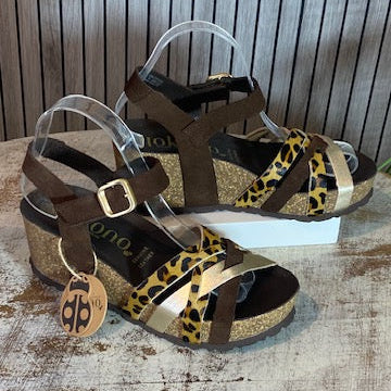 Sandalias Yokono Bari Serraje Leopardo — Micchelle Piffaut