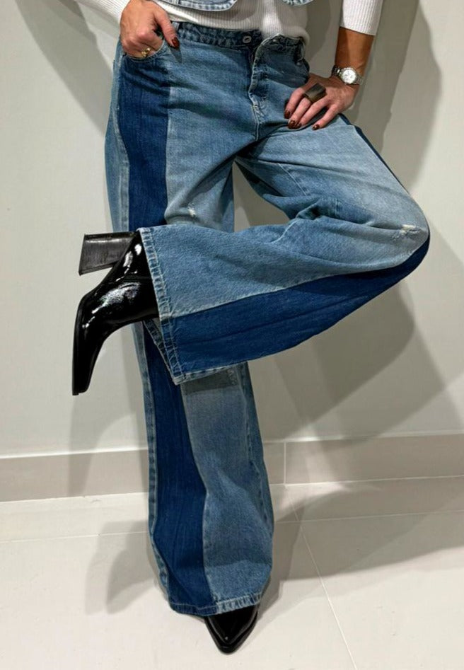 Jeans Please Dima Bicolor Denim