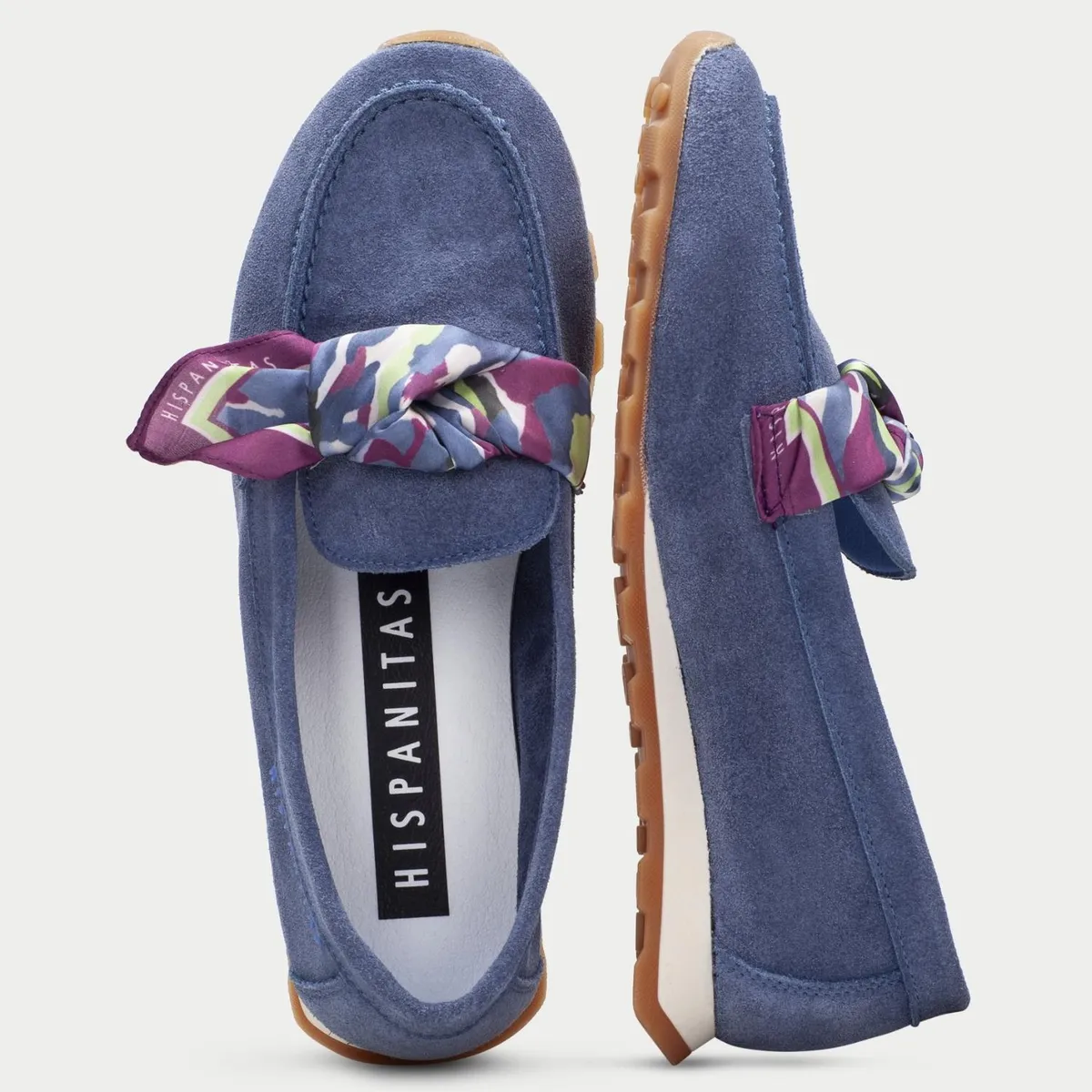 Hispanitas - Mocasín Deportivo Zinnia Velour Jeans | MICHELLE PIFFAUT