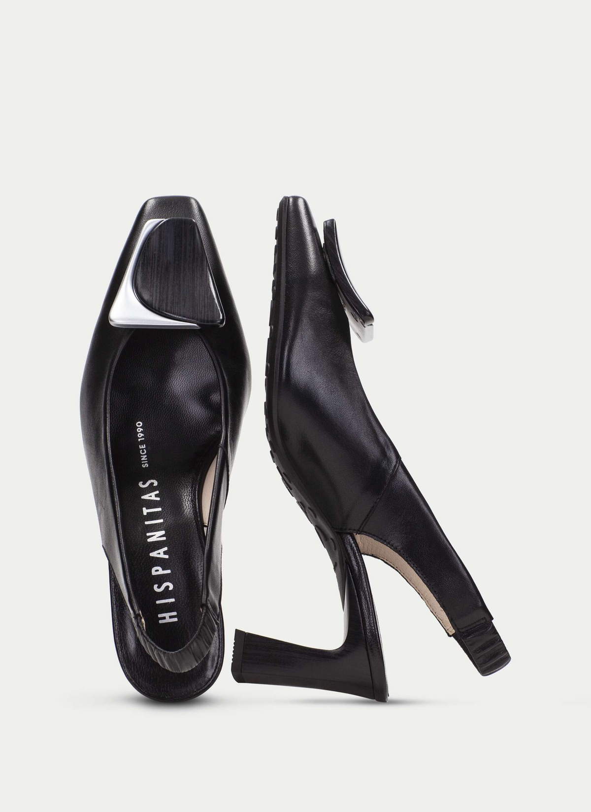 Zapato Destalonado Amapola Black - Hispanitas | Michelle Piffaut