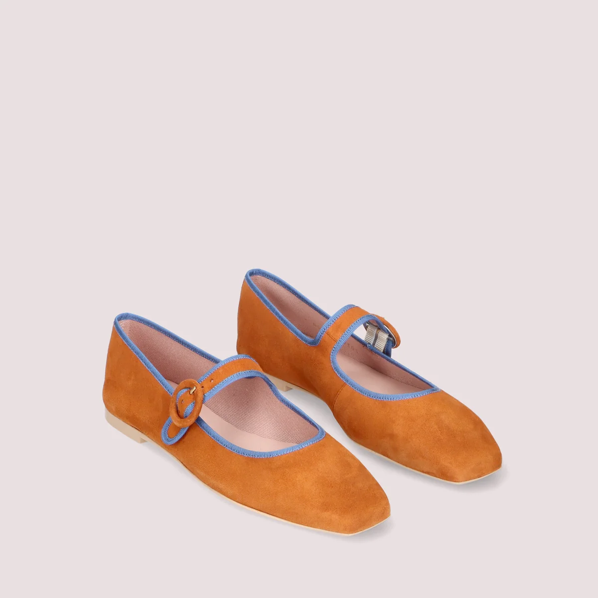 Pretty Ballerinas Camille Gamuza Naranja — Angelis Kessel