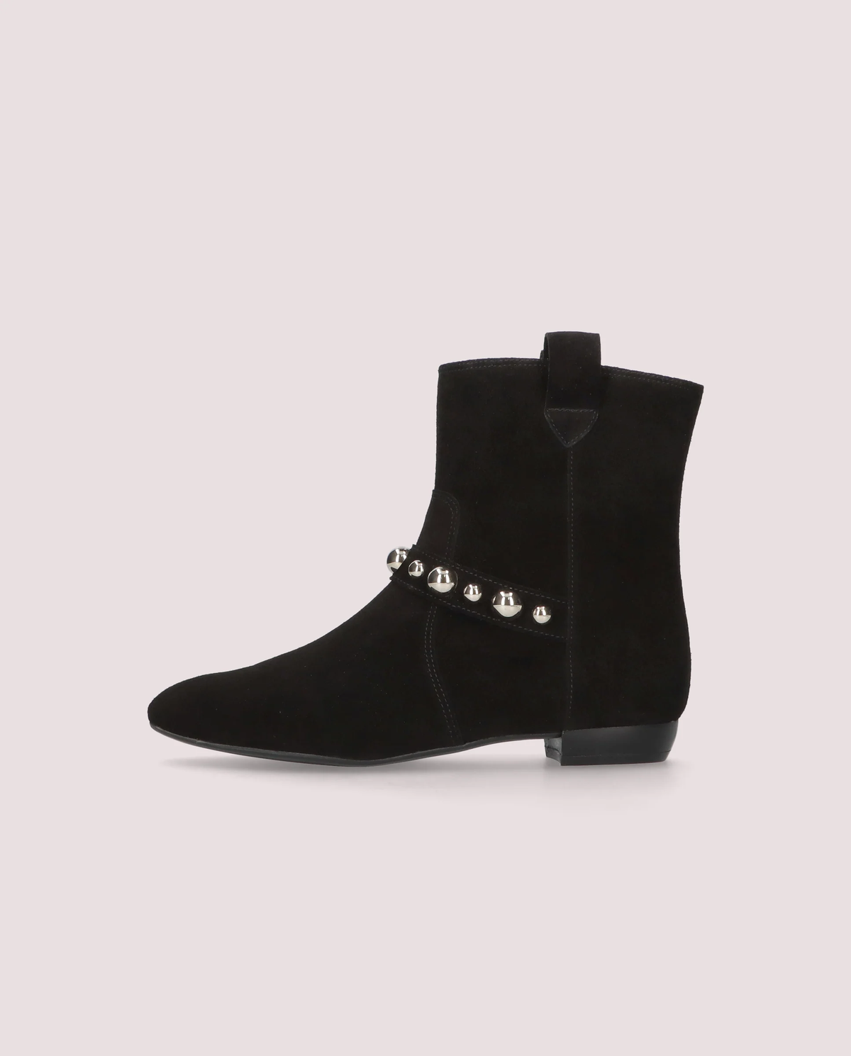 Botines Crostina de Gamuza Negra – Pretty Ballerinas