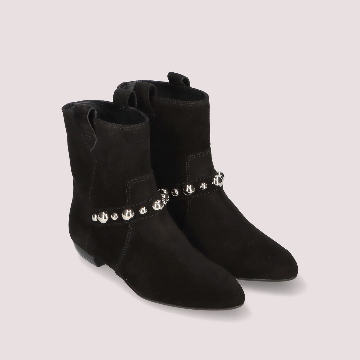 Botines Crostina de Gamuza Negra – Pretty Ballerinas