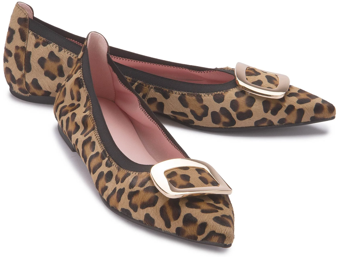 Bailarinas Ella de Gamuza Leopardo – Pretty Ballerinas